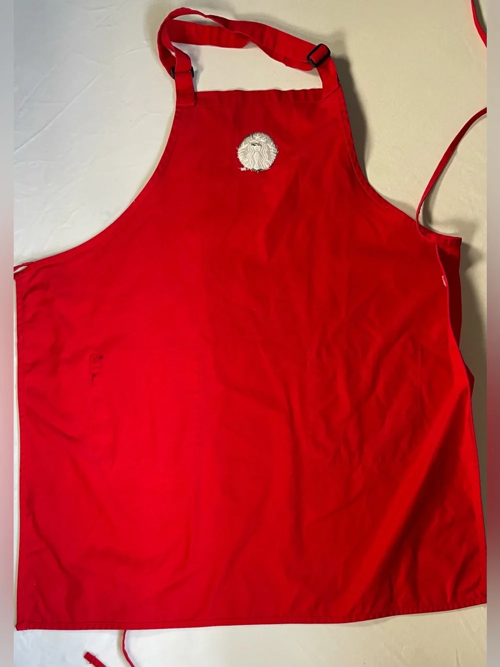 Authentic Starbucks Christmas Holiday Red Barista Apron - Limited Edition